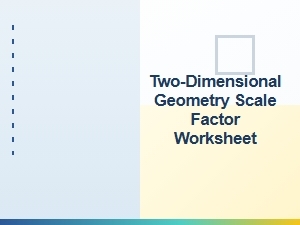 Measuring Shapes with a Geometric Scale Factor